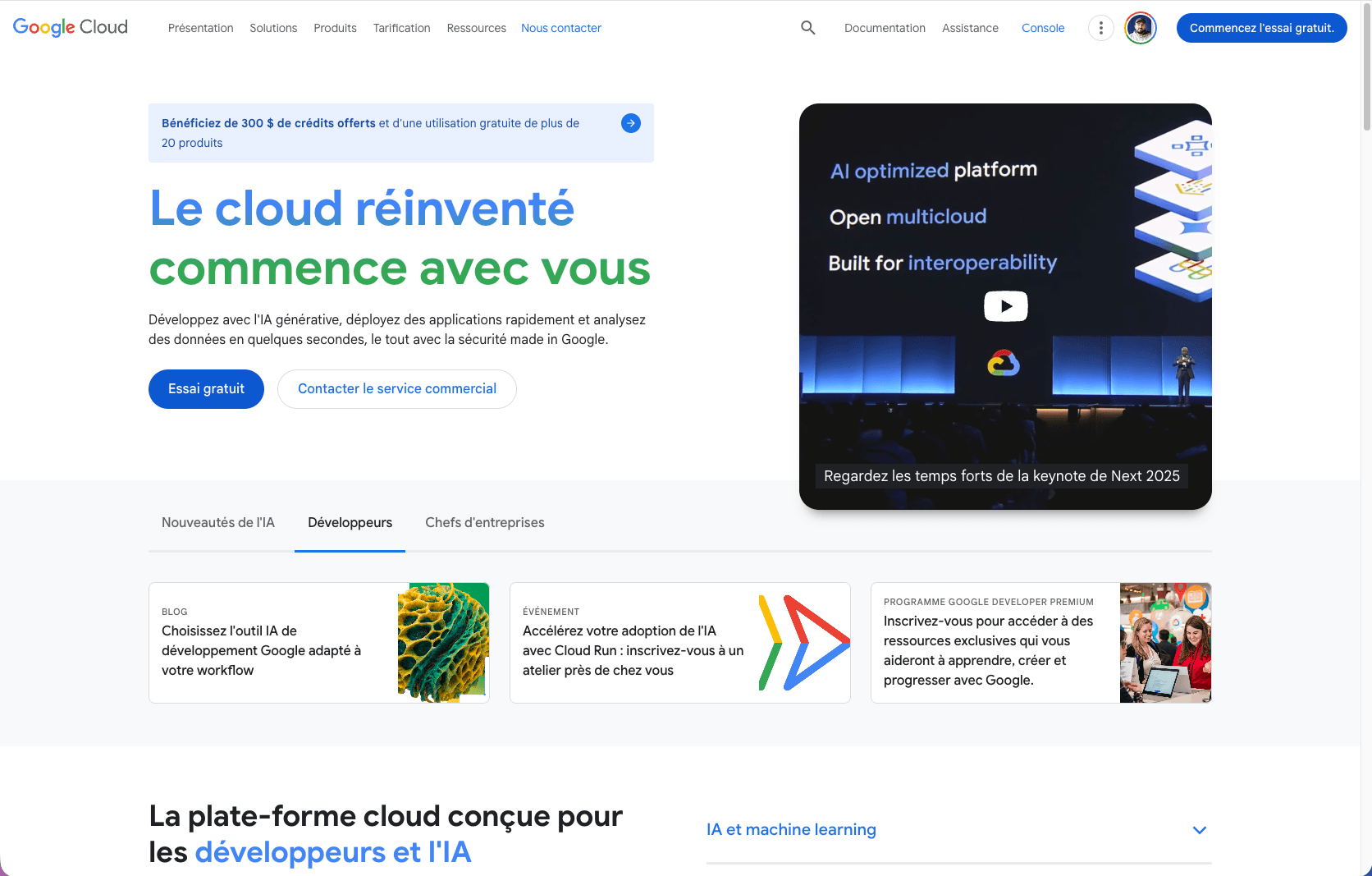 Architecture Google Cloud Platform avec Cloud Run, BigQuery et GKE