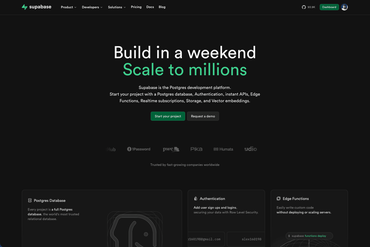 Développement d'applications avec Supabase Backend-as-a-Service