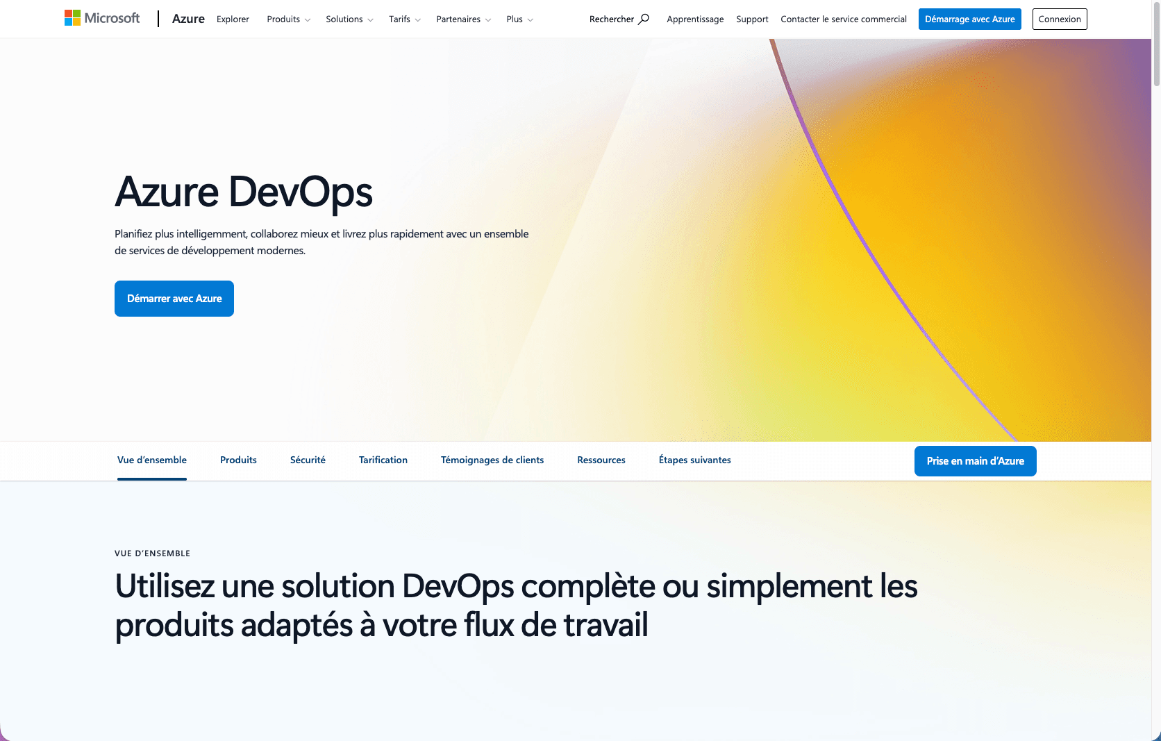 Architecture Microsoft Azure avec App Service, Functions et Azure DevOps