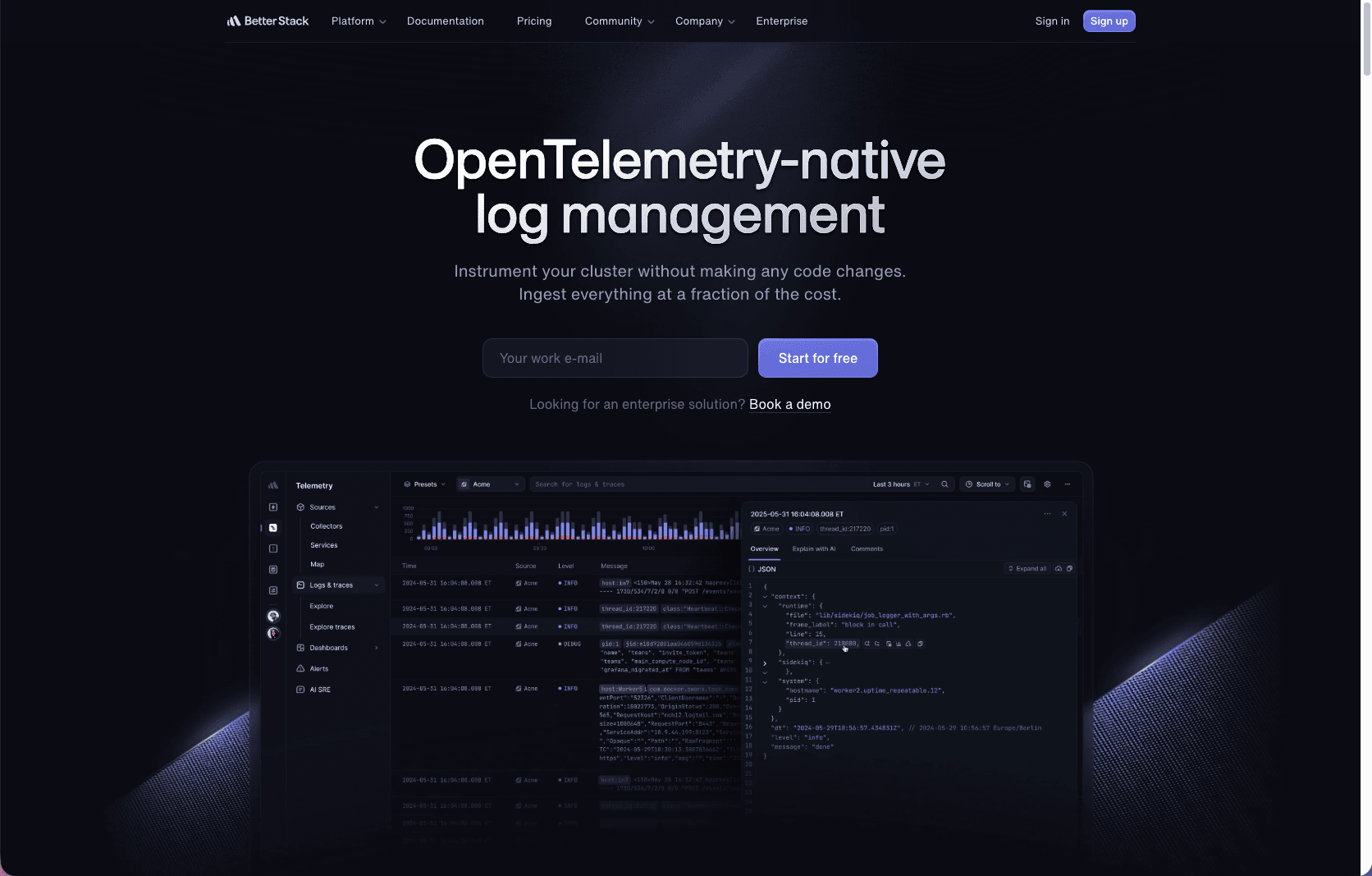 Dashboard de monitoring avec Datadog métriques et traces