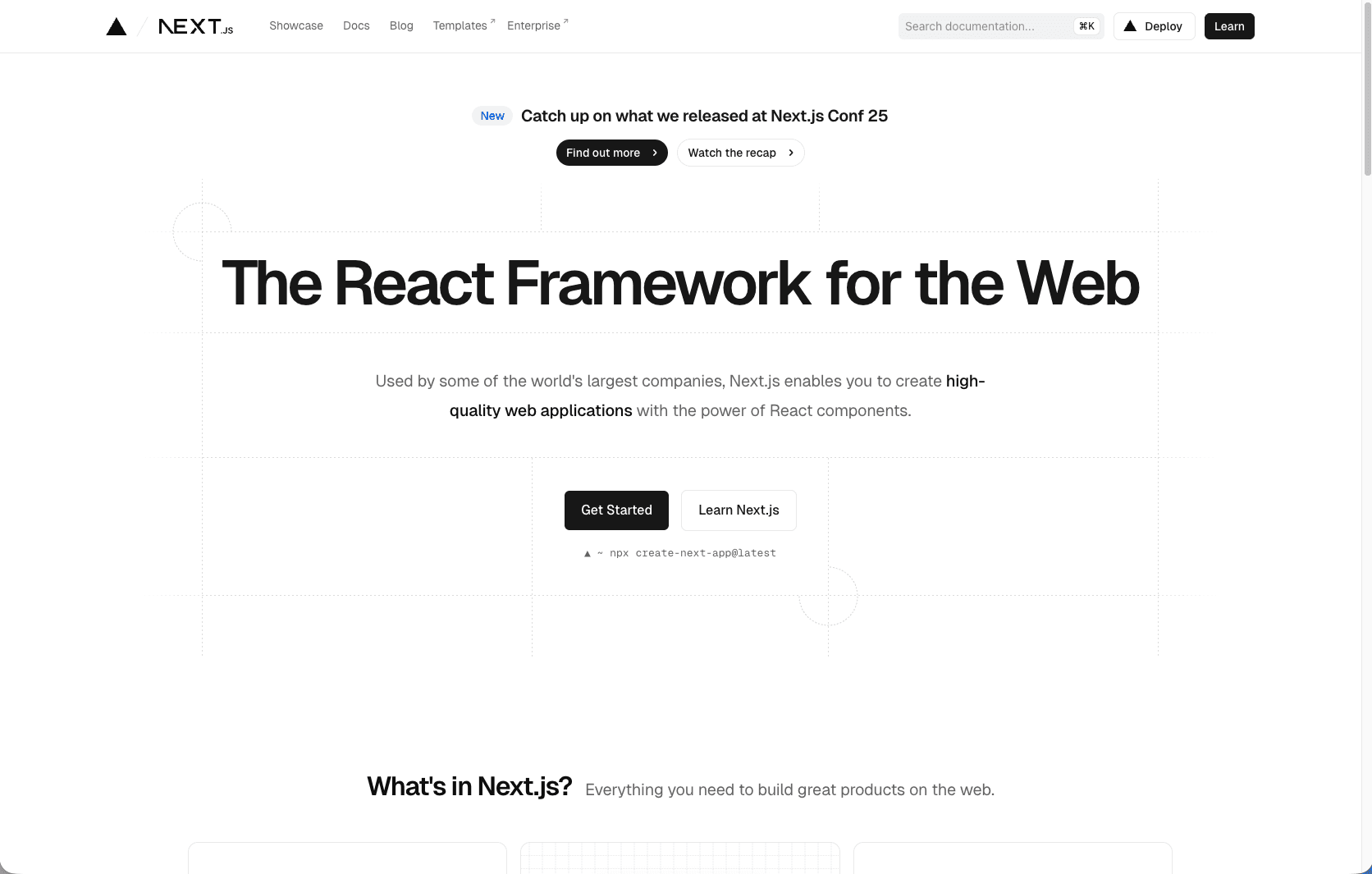 Développement d'applications Next.js modernes
