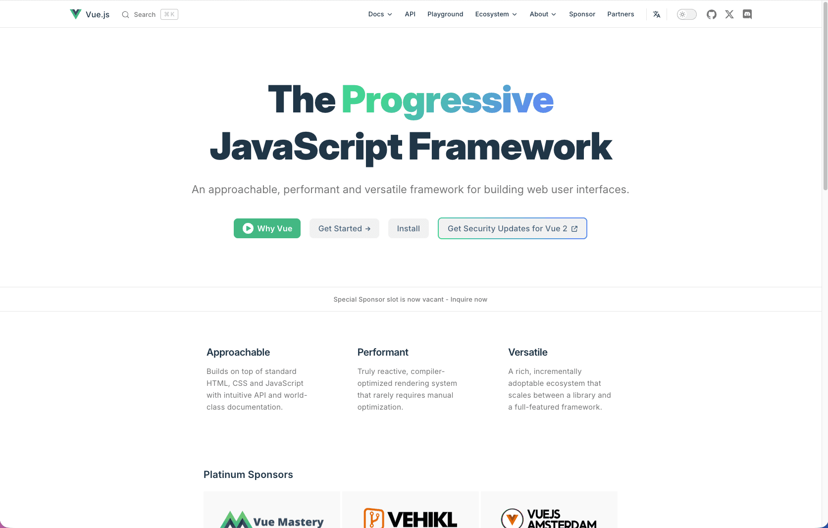 Développement d'applications Vue.js modernes