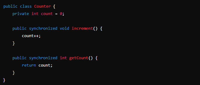 Synchronisation de méthodes