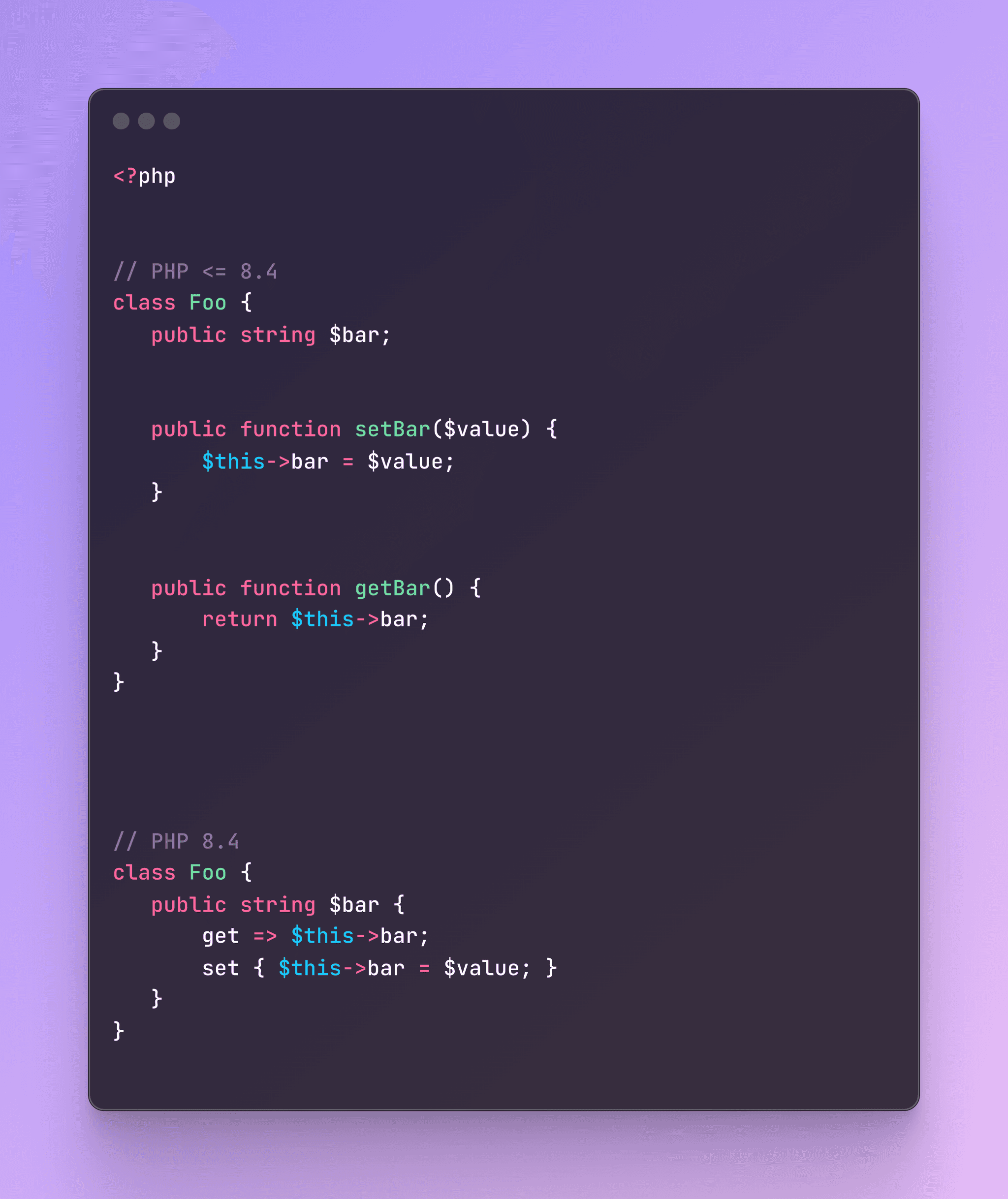 Syntaxe sans parenthèses pour "new" en PHP 8.4
